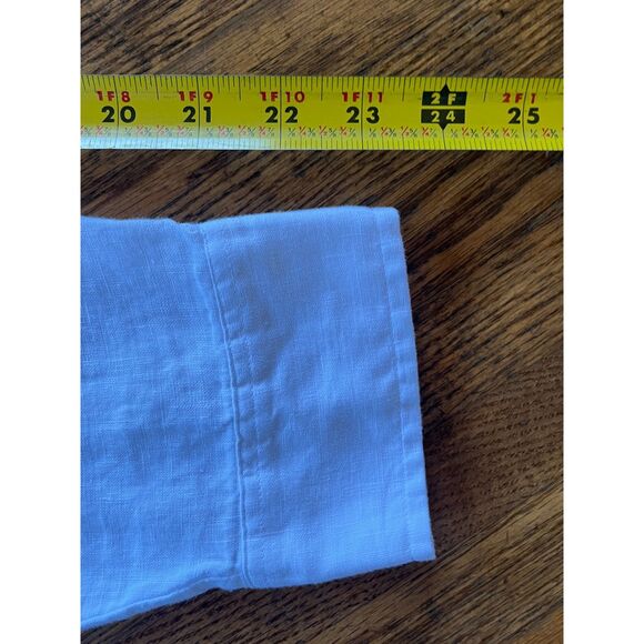 NWT  QUINCE White 100% European Linen Button Up Shirt Dress  Women's Size XL - Picture 12 of 13